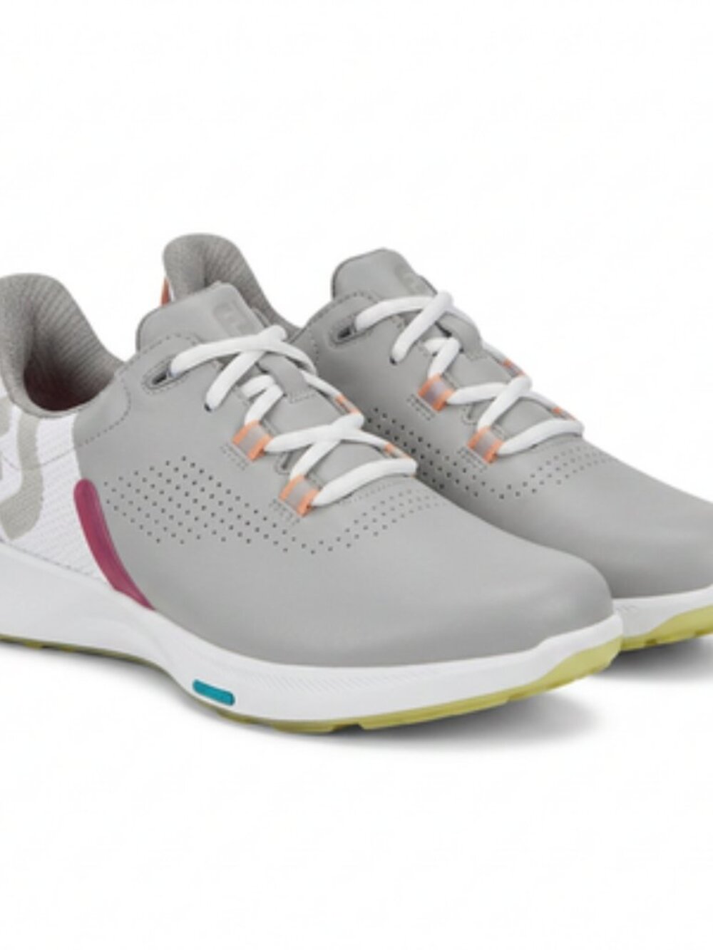 FootJoy FJ Fuel Golf Shoes Gray Pink Women's SZ 8.5 (92372)